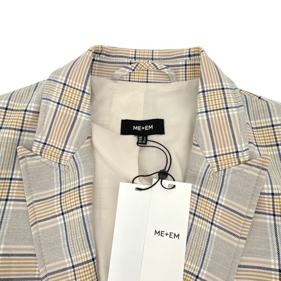 ME+EM Statement Check Boyfriend Blazer UK6|US2 - Picture 8 of 15